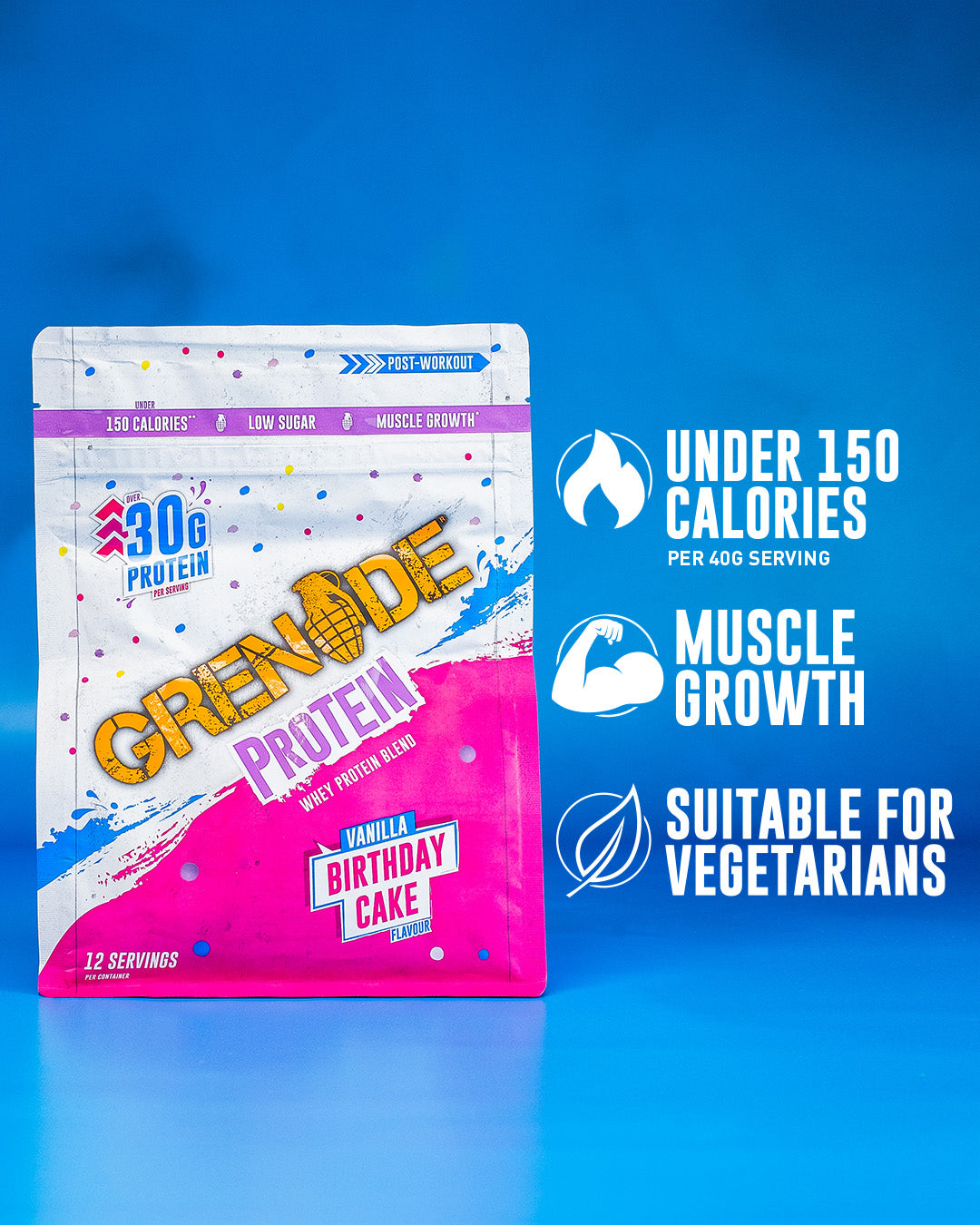 Birthday Cake Protein Powder - 480g (12 Servings)