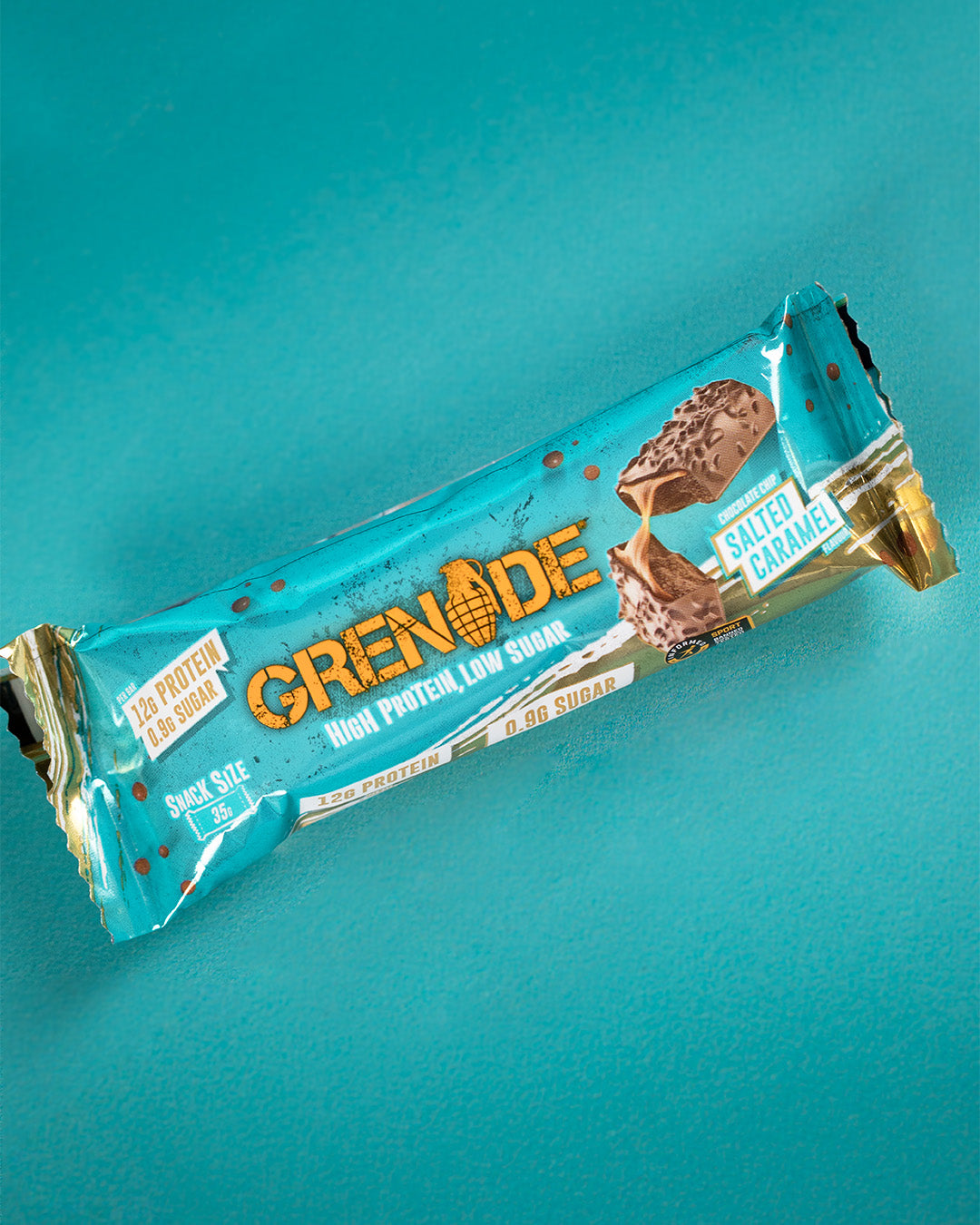 Chocolate Chip Salted Caramel Protein Bar - 3 Pack Snack Size 35g