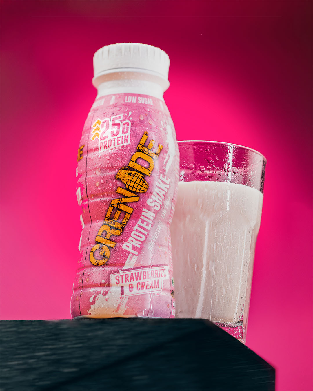 Strawberries and Cream Protein Shake (8 Pack) 330ml - Sub & Save Exclusive