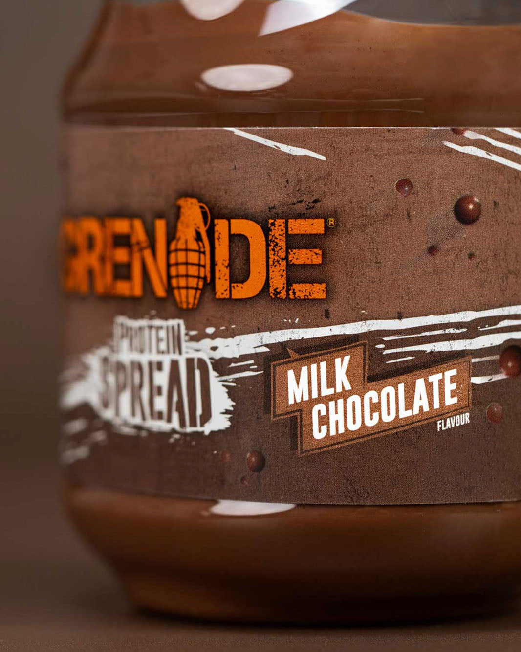 Milk Chocolate Protein Spread Close Up