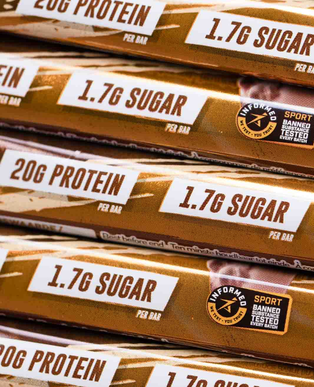 20g Protein, 1.7g Sugar Protein Bar