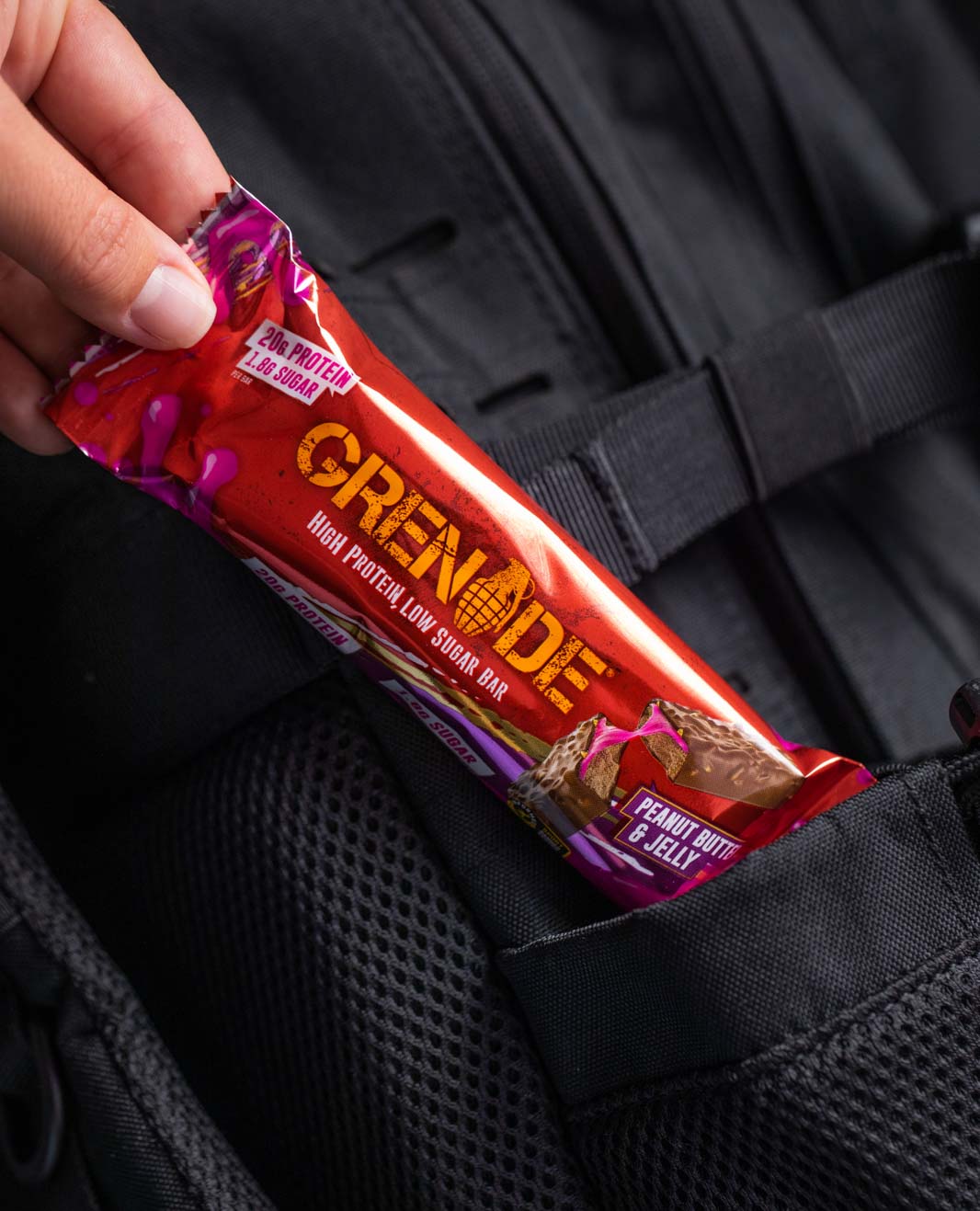 On the go protein bar