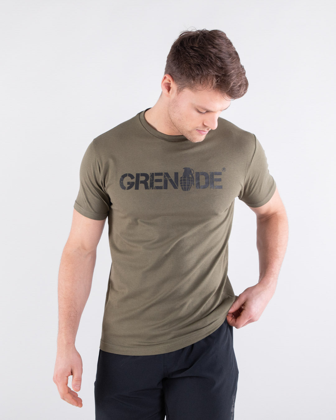 Grenade Mens Core T-Shirt Army Green