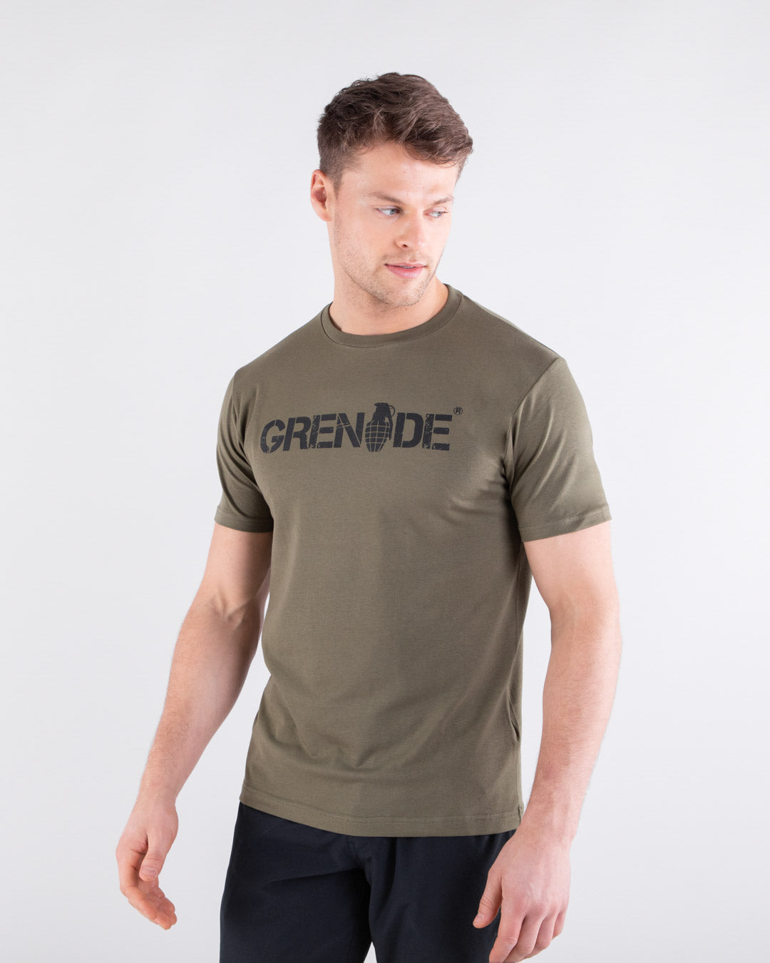 Grenade Mens Core T-Shirt Army Green