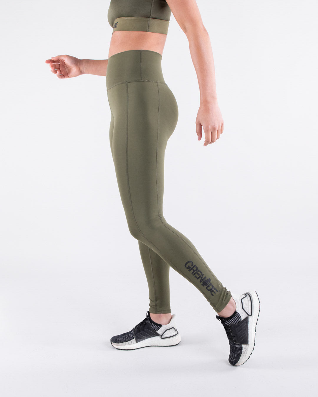 Grenade Womens Leggings Army Green