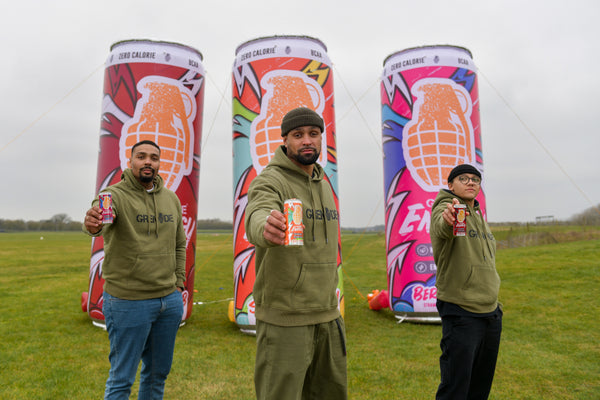 Gravity Industries and Diversity fly high to launch new Grenade Energy drink