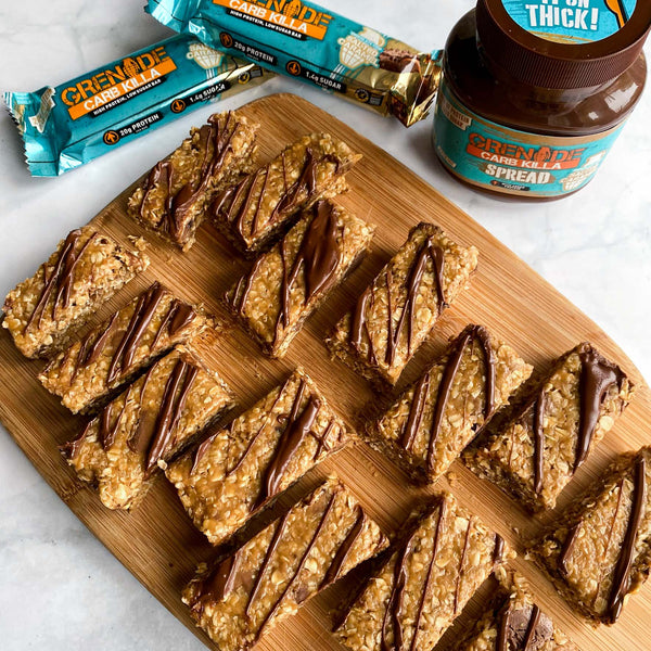 Chocolate Chip Salted Caramel Oat Bars