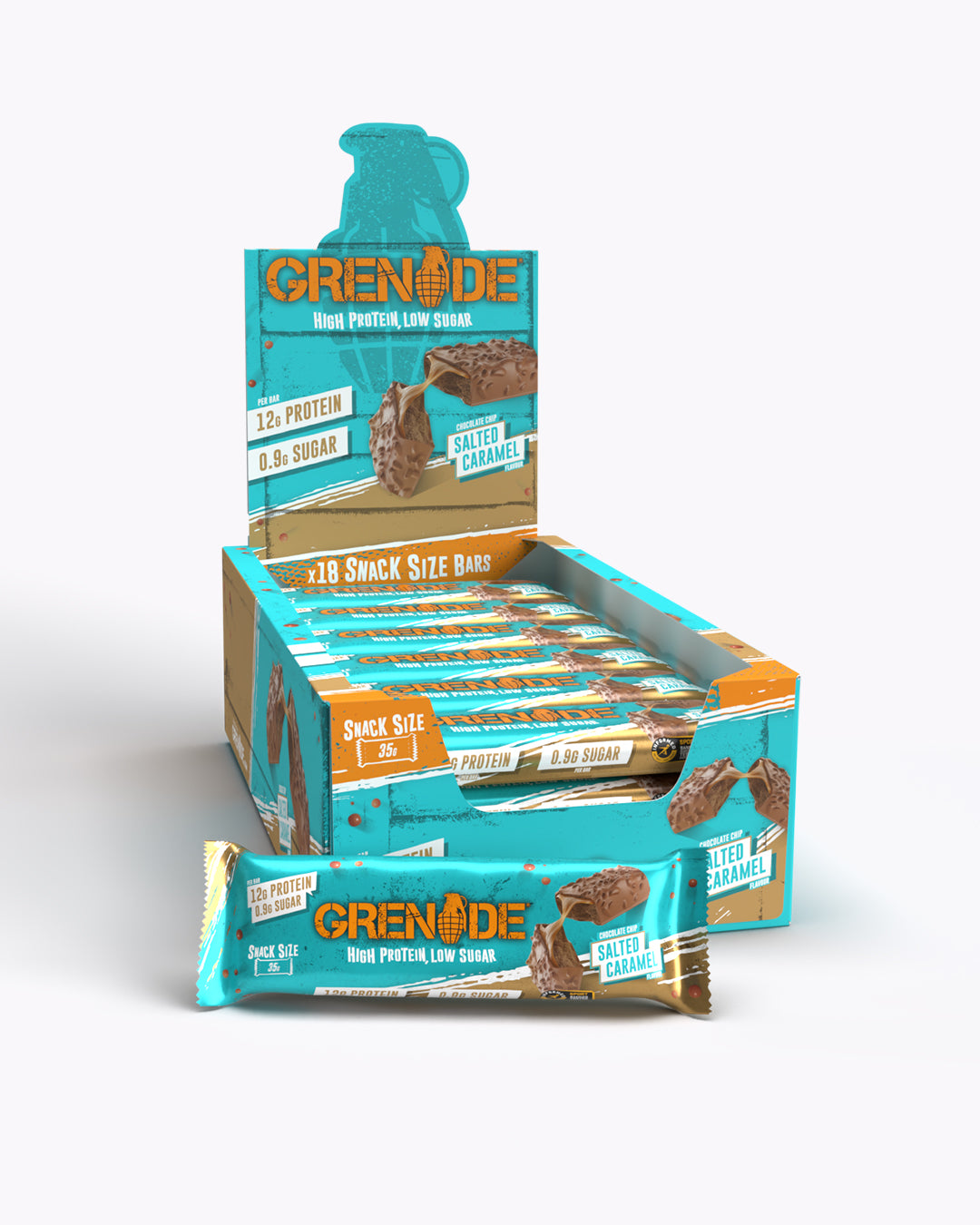 Chocolate Chip Salted Caramel Protein Bar - Snack Size 35g