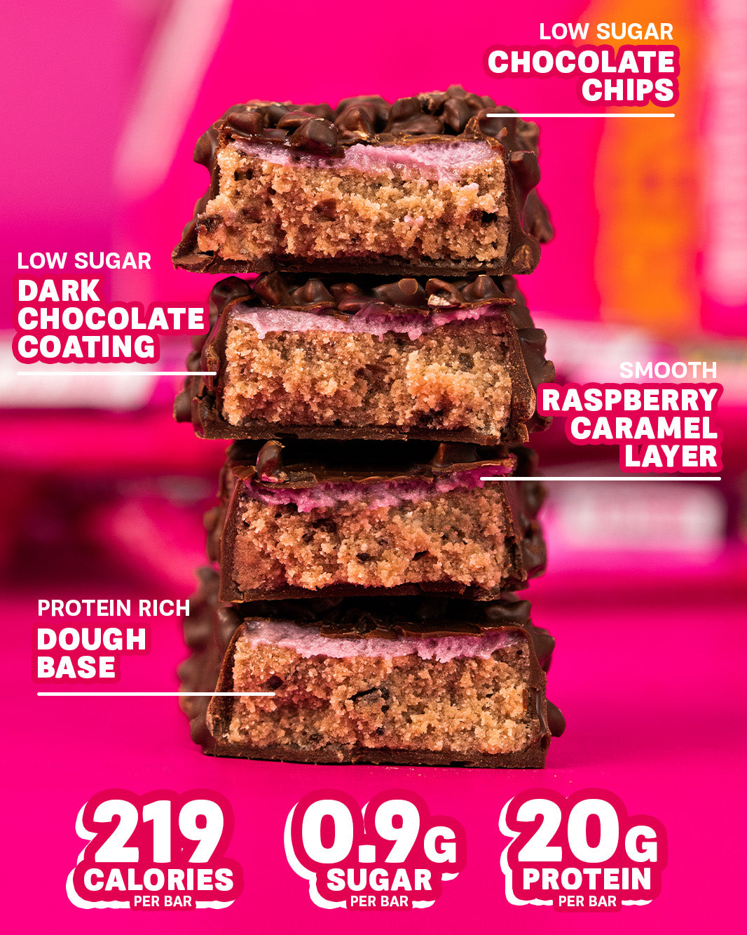 Dark Chocolate Raspberry Protein Bar