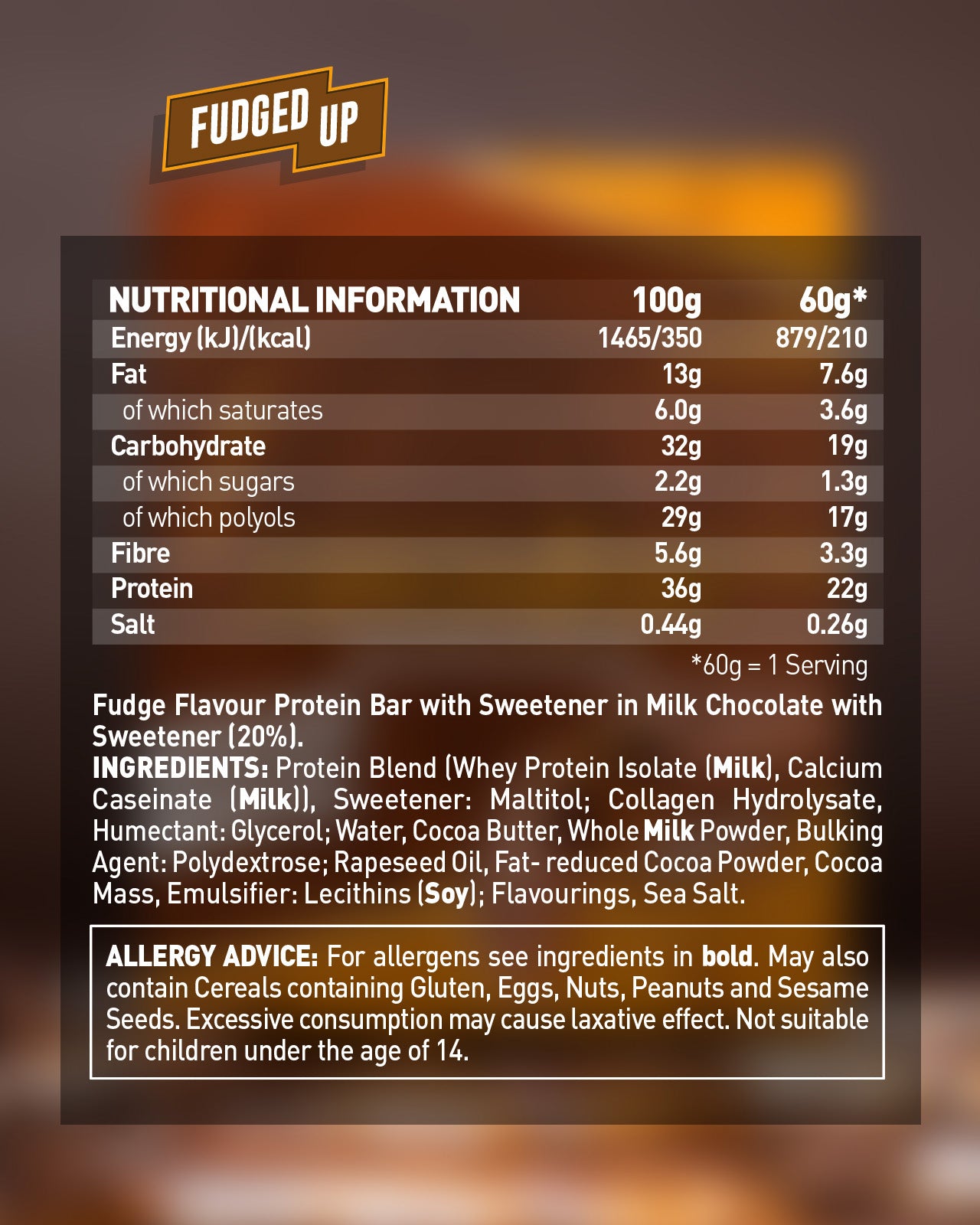 Fudged Up Protein Bar