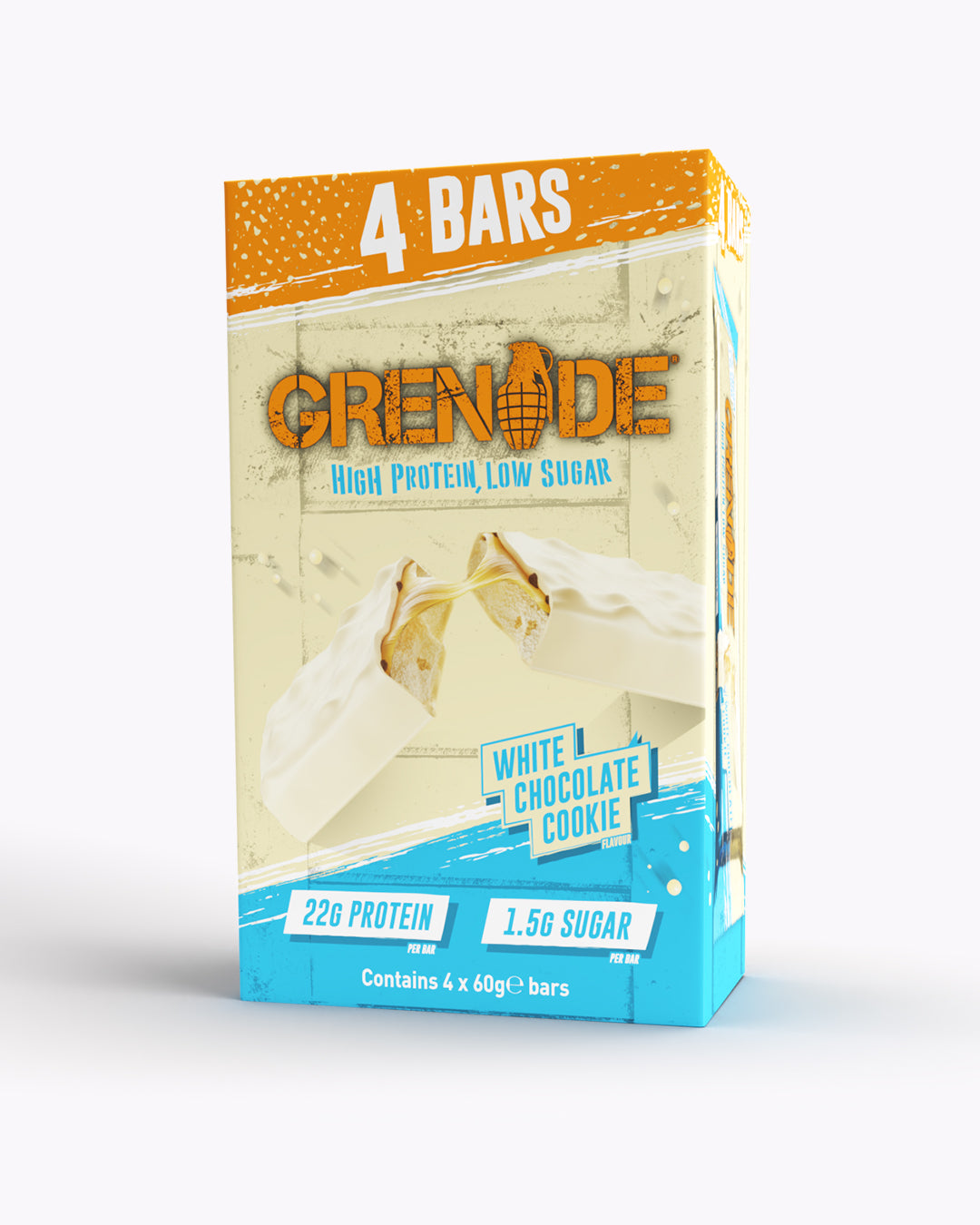 White Chocolate Cookie Protein Bar - 4 Pack (BBE May)