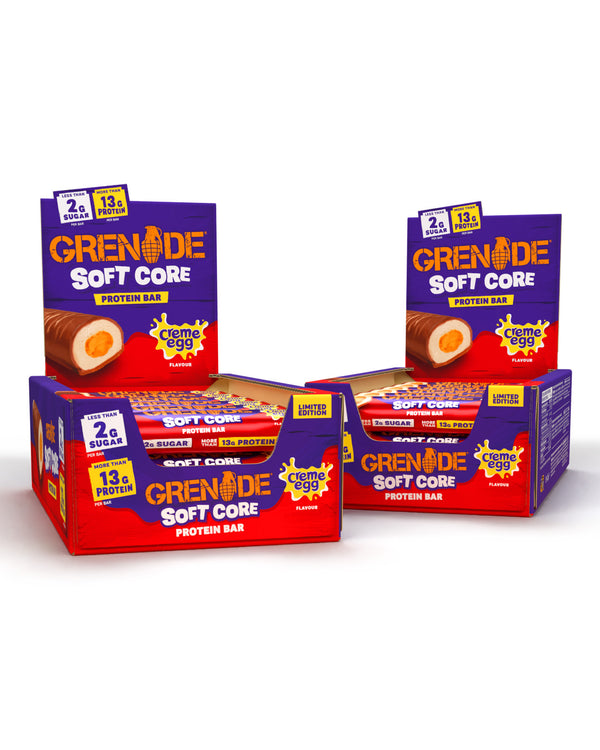 2 for £40 | Soft Core Creme Egg Flavour Protein Bar Bundle – Grenade UK