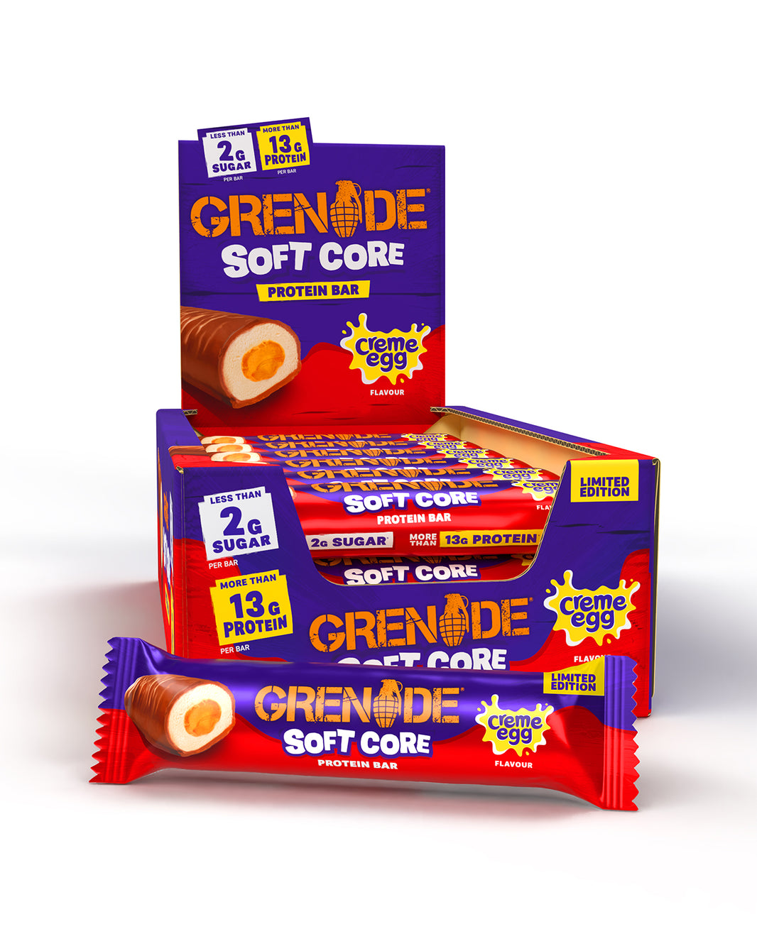 Grenade Creme Egg Flavour Soft Core Protein Bar – Grenade UK