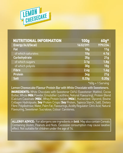 Lemon Cheesecake Protein Bar