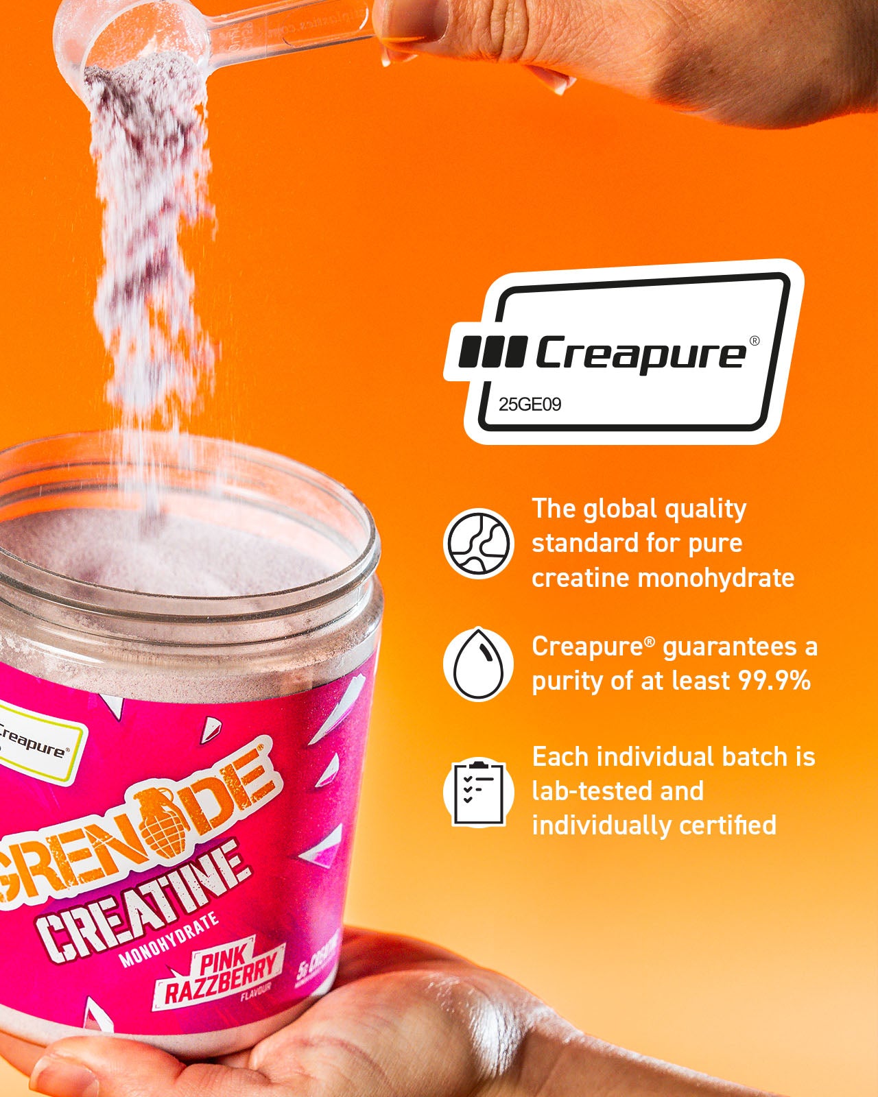 Creatine Monohydrate - Pink Razzberry