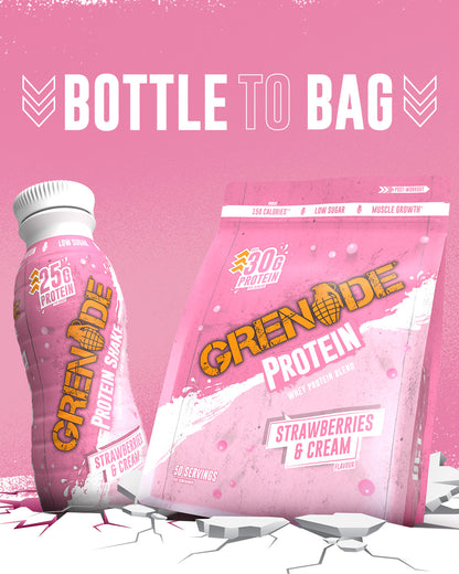 Strawberries & Cream Protein Powder - 2kg (50 Servings)