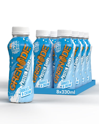Cookie and Cream Protein Shake (8 Pack) 330ml