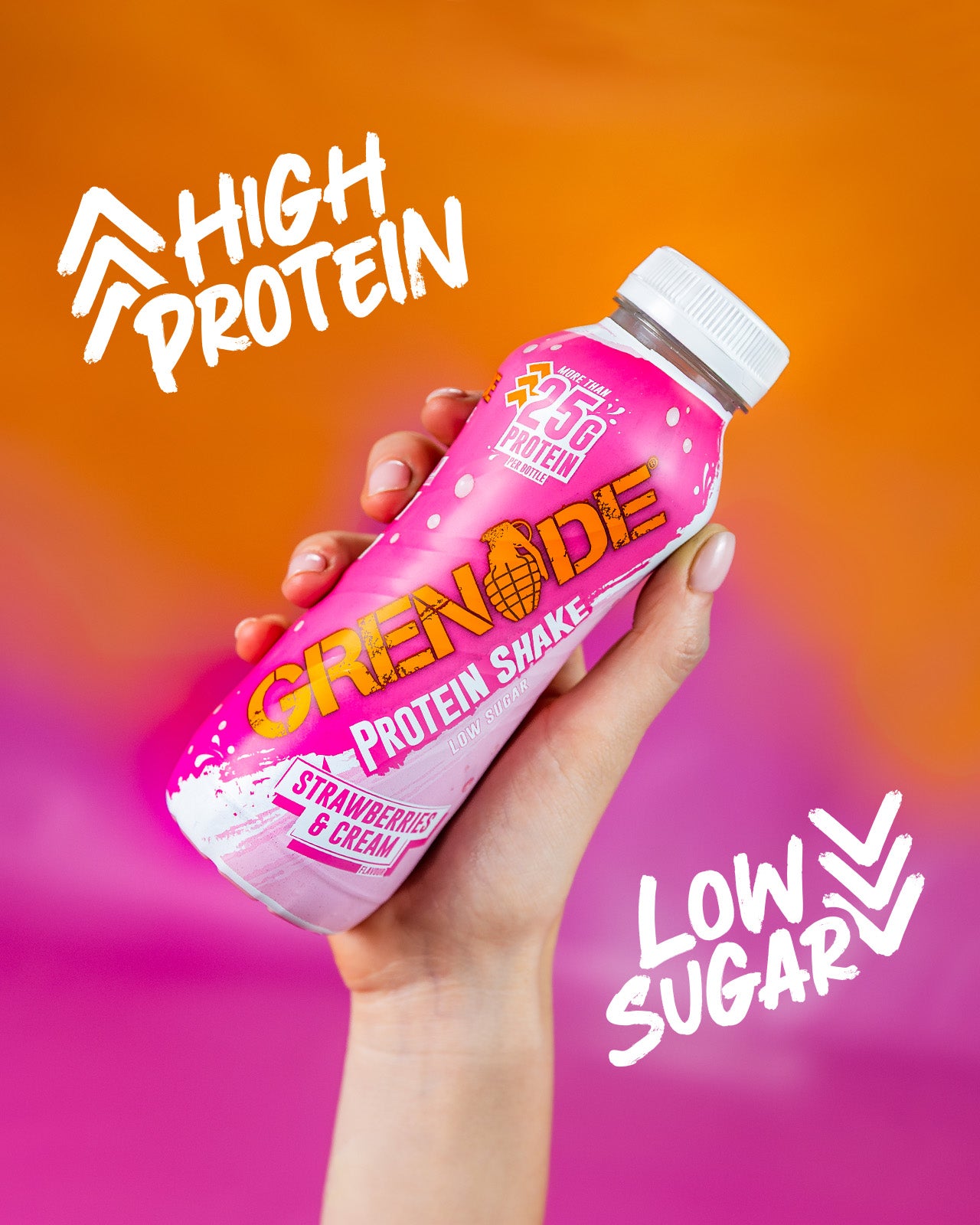 Strawberries and Cream Protein Shake (8 Pack) 330ml