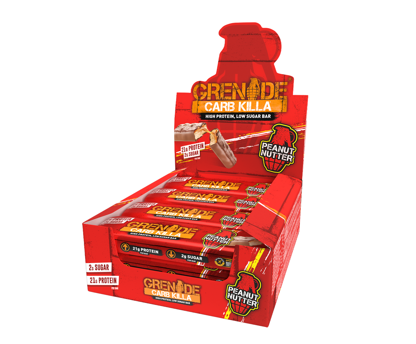 Carb Killa Protein Bar Low Sugar Grenade UK