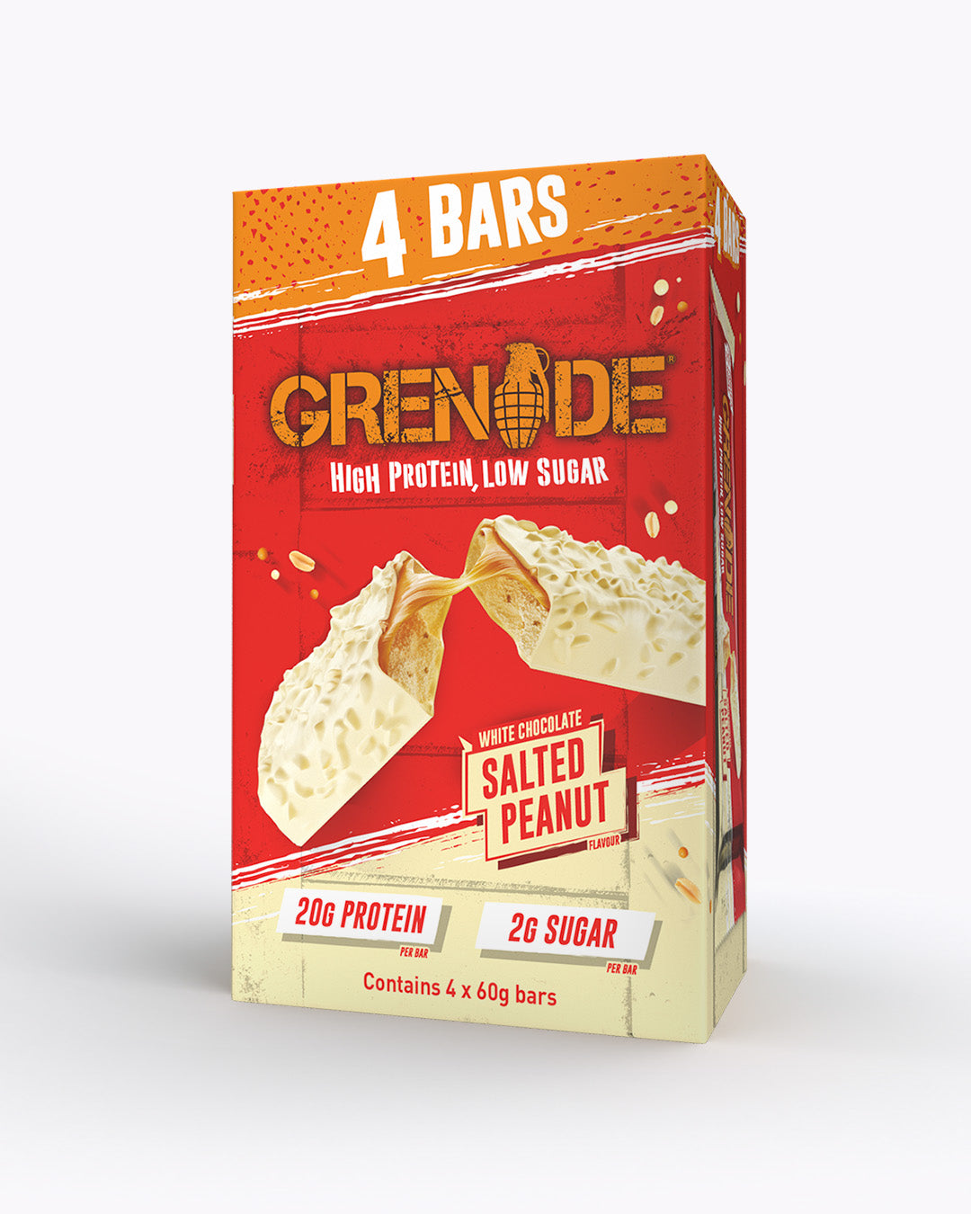 White Chocolate Salted Peanut Protein Bar - 4 Pack