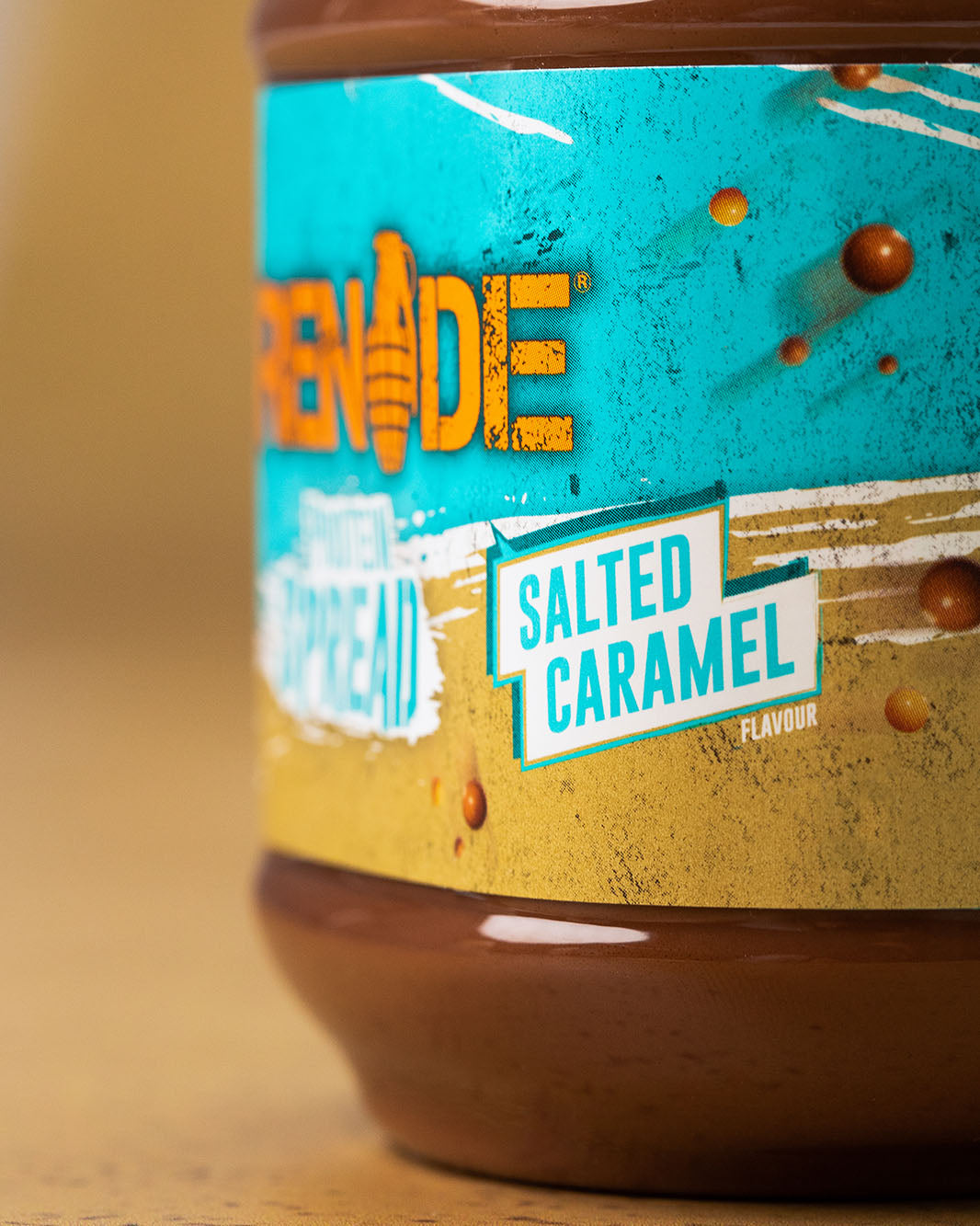 Salted Caramel Protein Spread Close Up