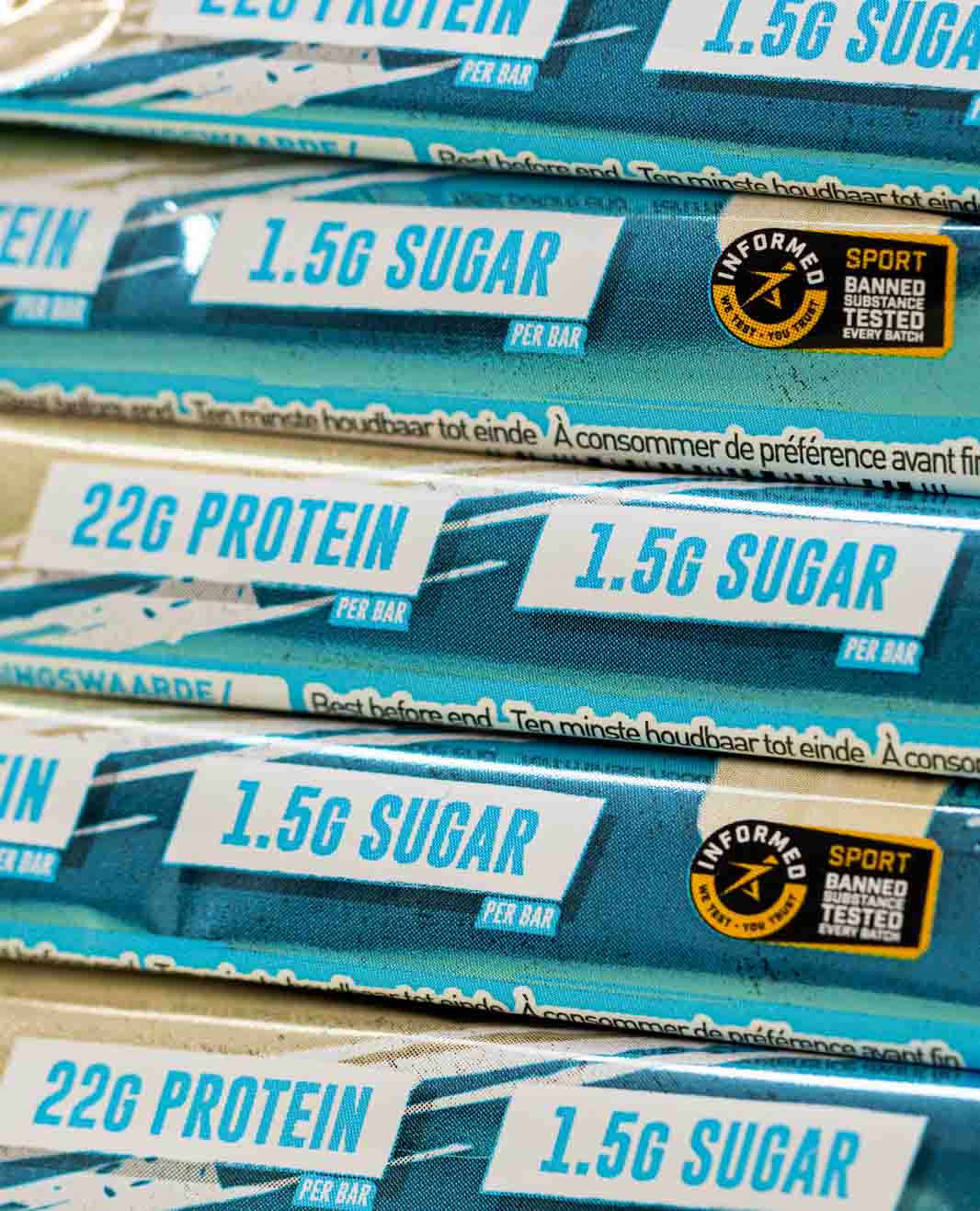 White Chocolate Protein Bar Sugars and Protein 