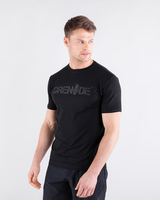 Grenade Mens Core T-Shirt Black on Black