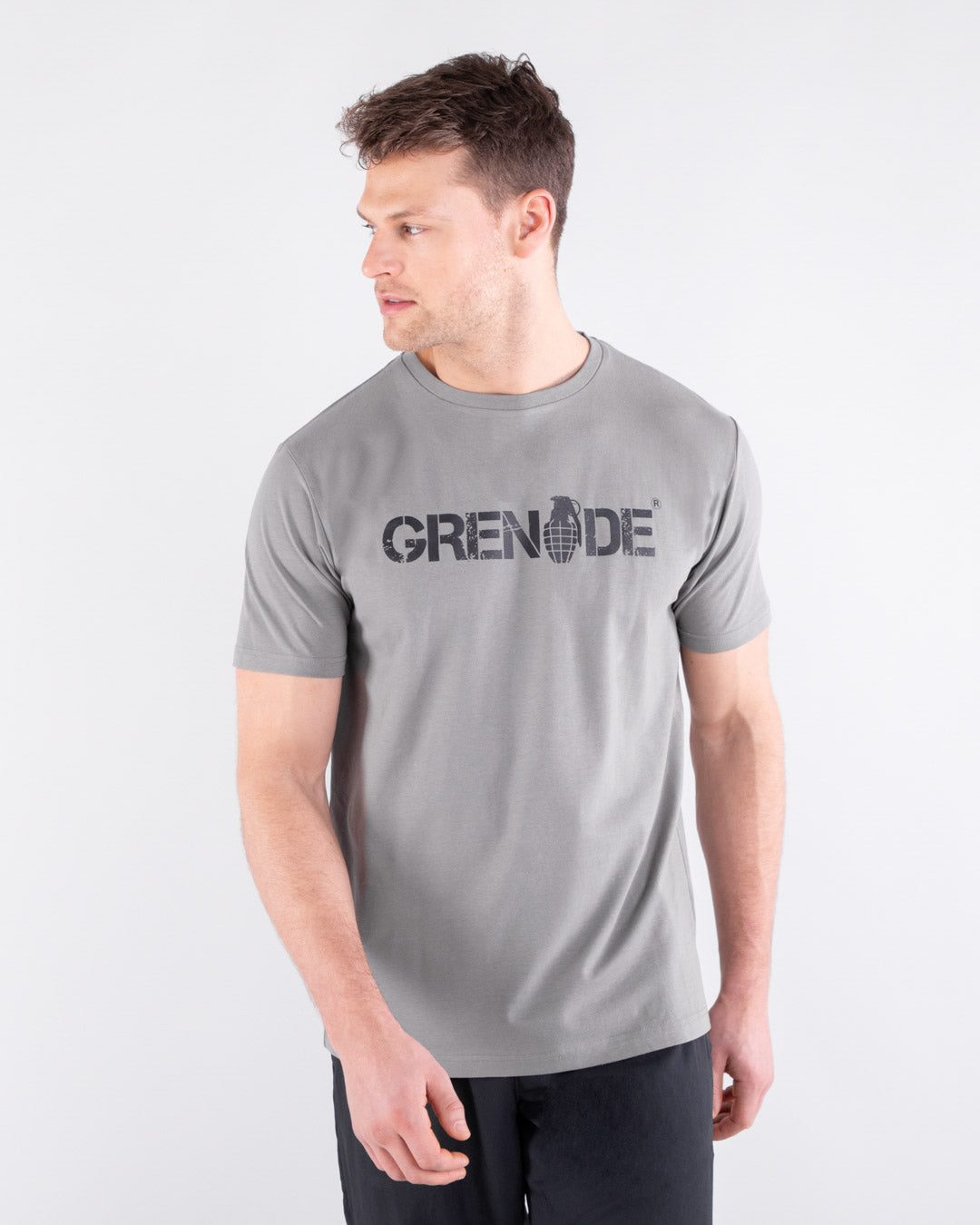 Grenade Mens Core T-Shirt Concrete Grey