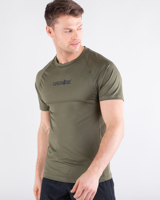 Grenade Mens Recruit T-Shirt Army Green