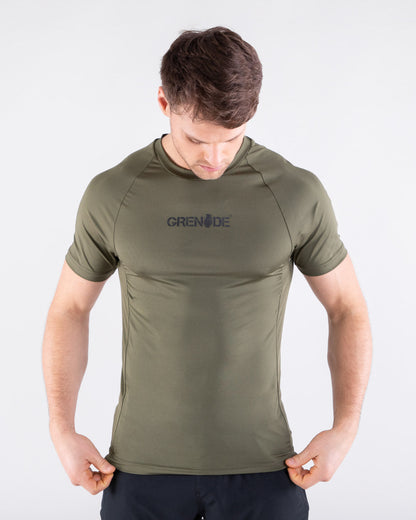 Grenade Mens Recruit T-Shirt Army Green