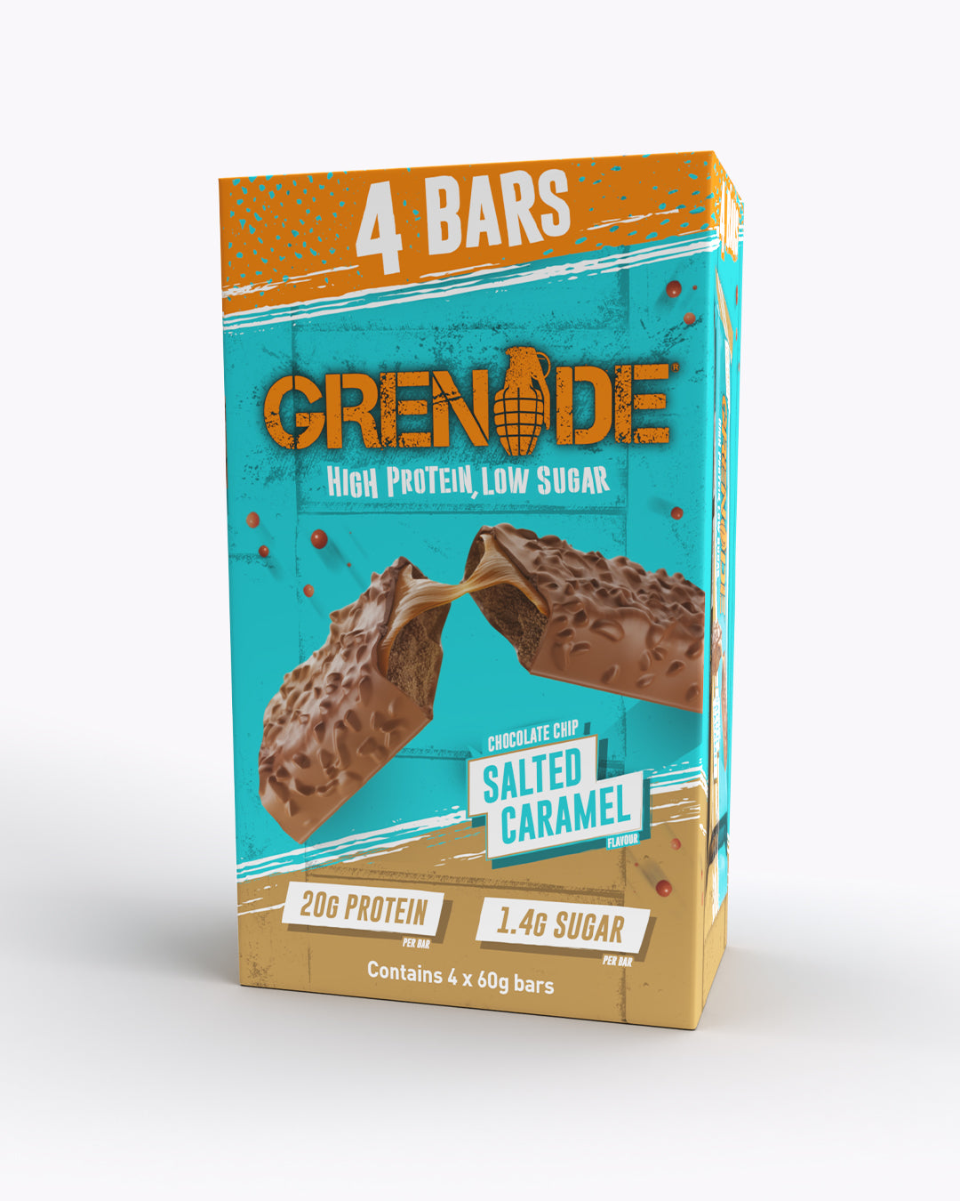 Chocolate Chip Salted Caramel Protein Bar - 4 Pack