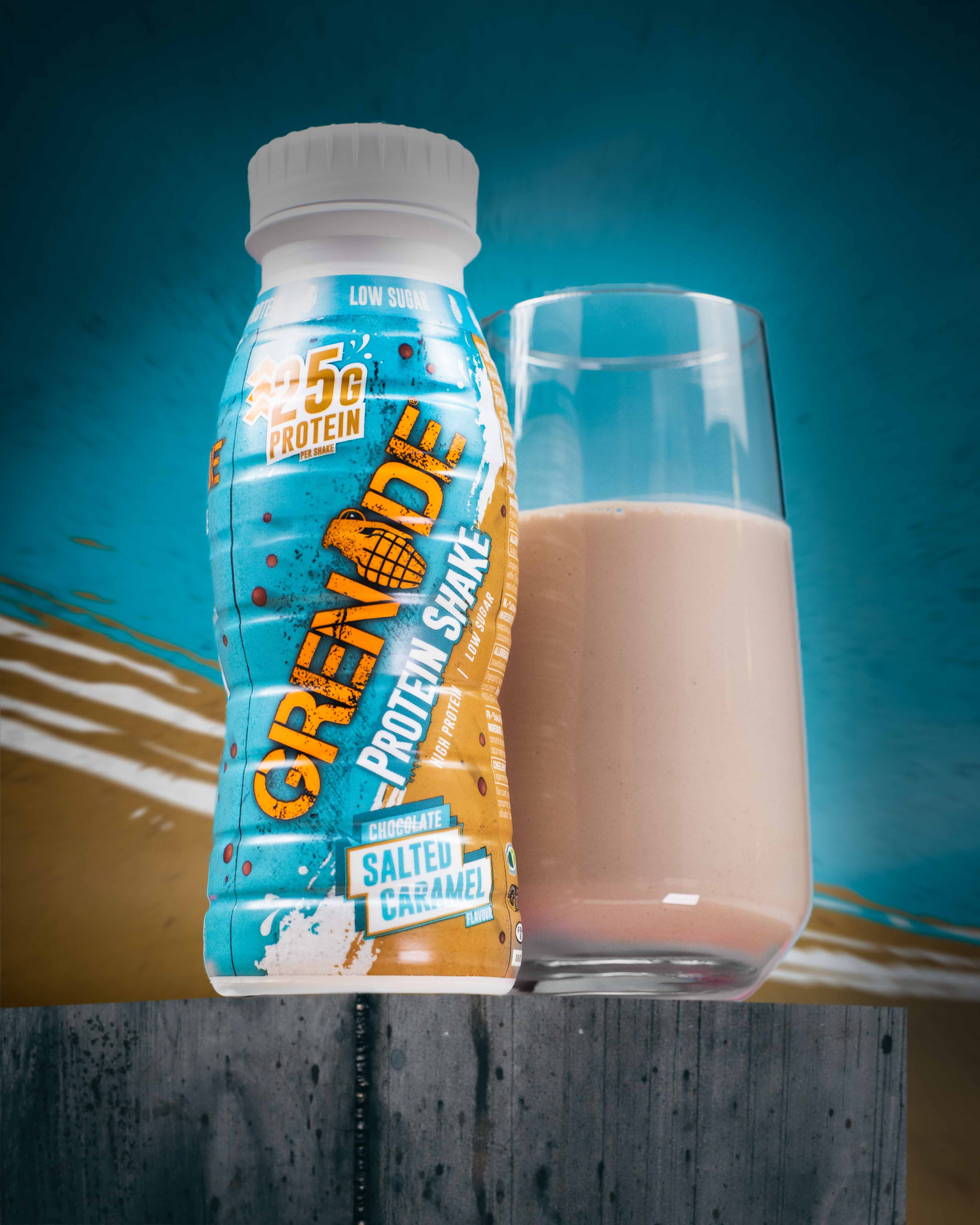 Protein shake glass bottle top