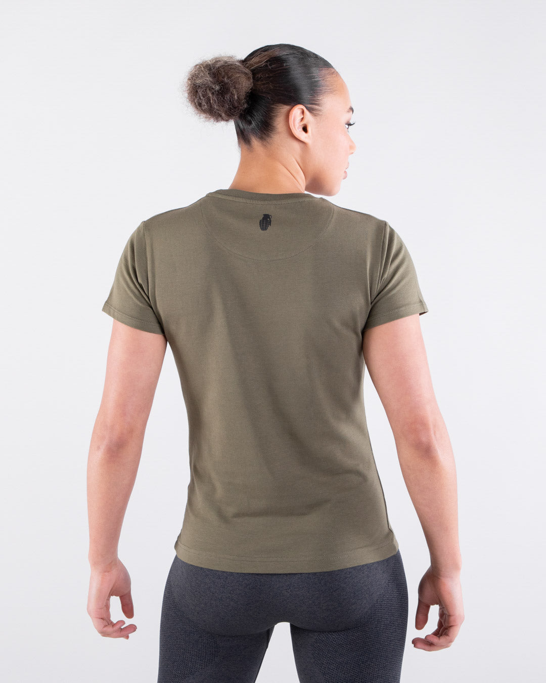 Grenade Womens Core T Shirt Army Green Rear 
