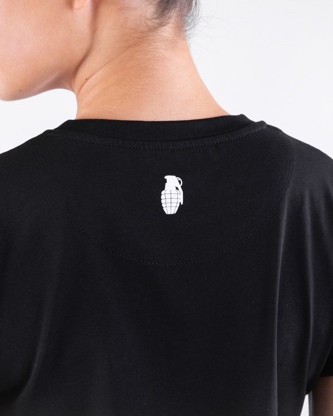 Grenade Womens Core T Shirt Black Close Up Rear