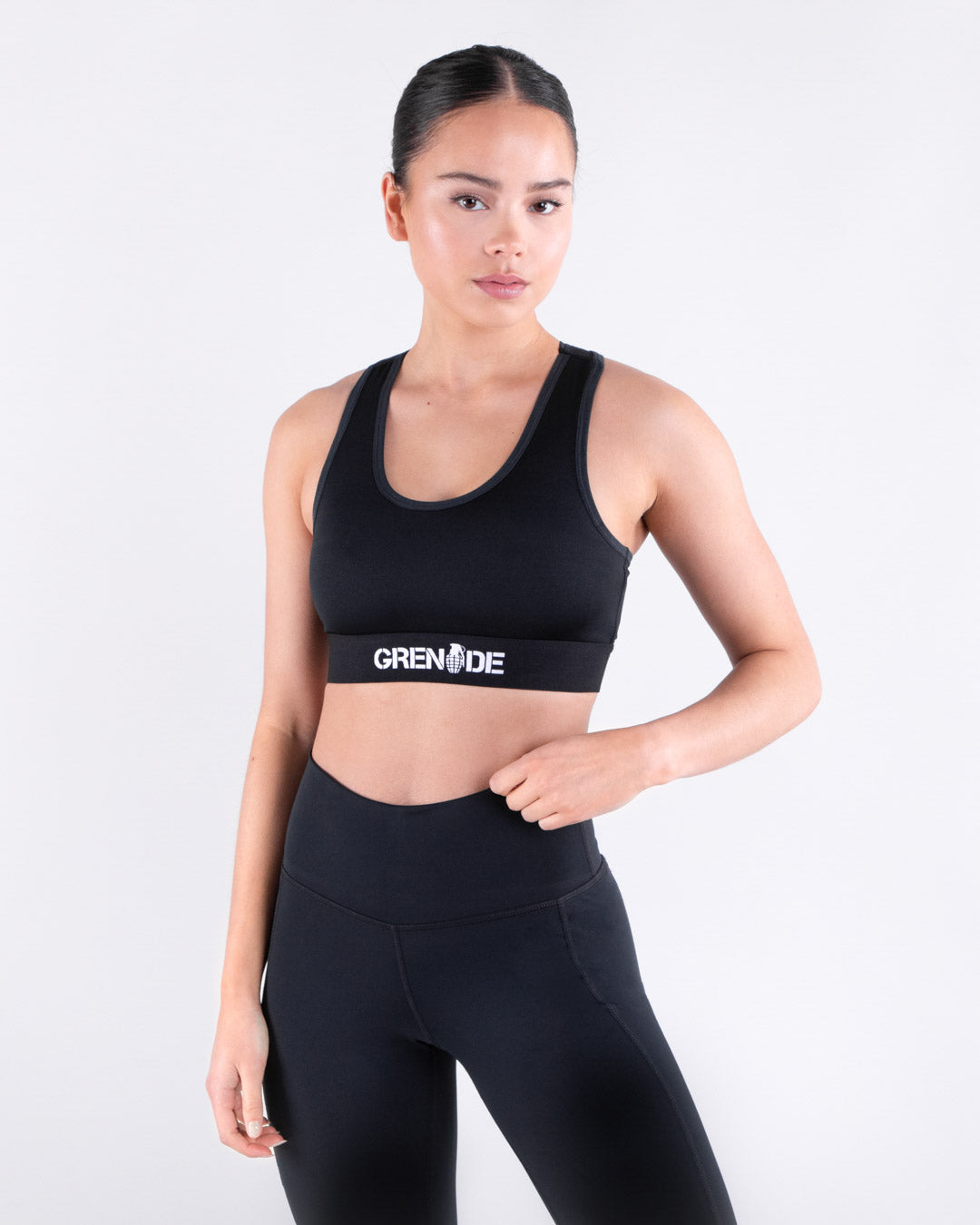 Grenade Womens Sports Bra - Recruit Black