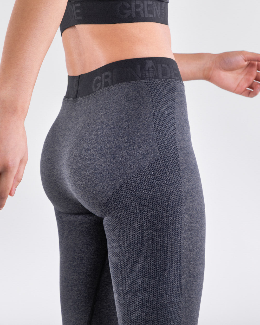 Charcoal Marl Seamless Leggings - Lemonade