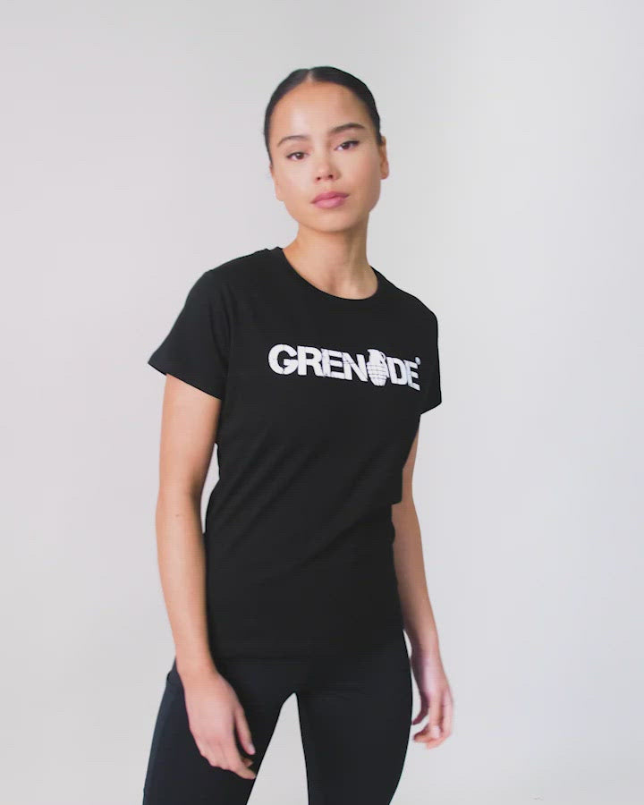 Grenade Womens Core T Shirt Black Video