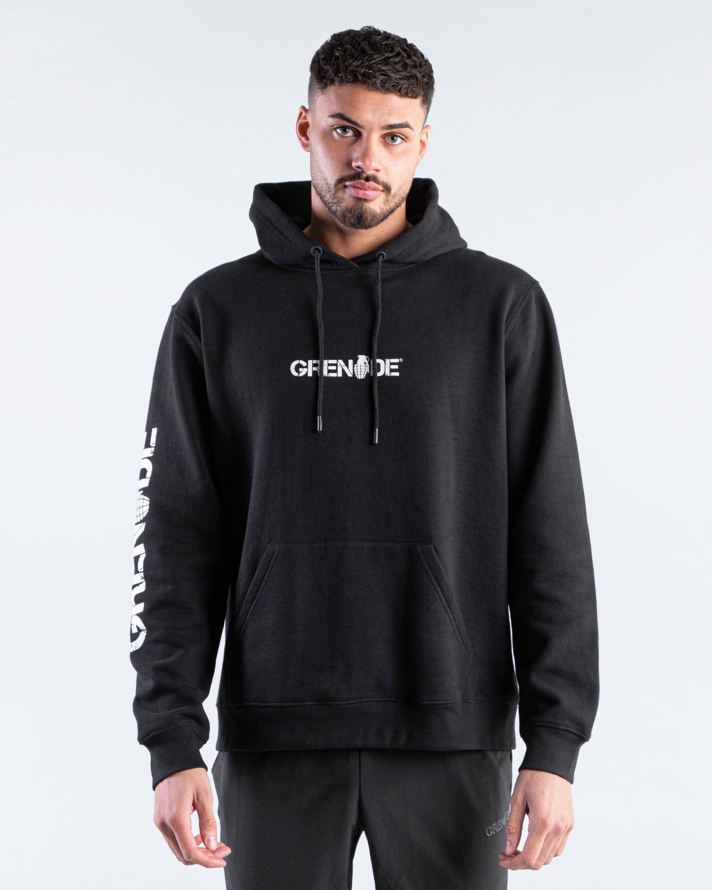 Core Hoodie - Black / White