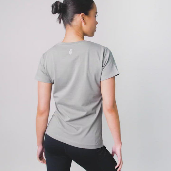 Grenade Womens Core T Shirt Grey vIDEO